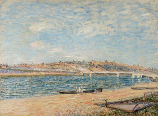 La Berge de Saint-Mammes - Alfred Sisley — artwork view