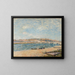 La Berge de Saint-Mammes - Alfred Sisley — framed artwork on a wall