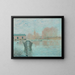La machine de Marly et le barrage de Bougival - Alfred Sisley — framed artwork on a wall
