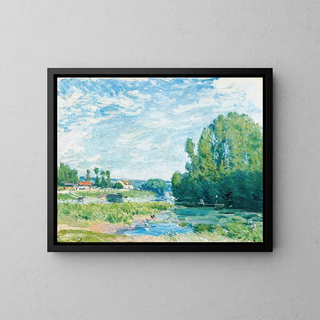 La Mare aux canards - Alfred Sisley — framed artwork on a wall