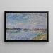 La Seine à Saint-Mammès le soir - Alfred Sisley — framed artwork on a wall