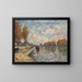 La Seine à Suresnes - Alfred Sisley — framed artwork on a wall