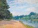 The Thames with Hampton Church - Alfred Sisley — artwork view