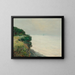 La falaise de Penarth - Alfred Sisley — framed artwork on a wall