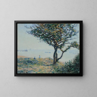 Cardiff Docks - Alfred Sisley — framed artwork on a wall