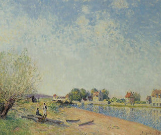 The Loing Canal at Saint-Mammes - Alfred Sisley — artwork view