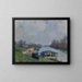 Le Lavoir de Billancourt - Alfred Sisley — framed artwork on a wall