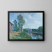 Le Loing à Moret - Alfred Sisley — framed artwork on a wall