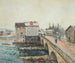 Le Pont de Moret et les Moulins, effet d'hiver - Alfred Sisley — artwork view