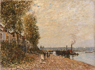 The Loing Towing Boat at Saint-Mammes - Alfred Sisley — artwork view