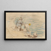 Les Lavandières - Alfred Sisley — framed artwork on a wall
