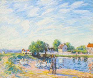 Les Oies de Saint-Mammes - Alfred Sisley — artwork view