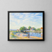 Les Oies de Saint-Mammes - Alfred Sisley — framed artwork on a wall
