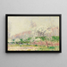 Les pommiers en fleurs - Alfred Sisley — framed artwork on a wall
