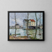 Les moulins de Moret en hiver - Alfred Sisley — framed artwork on a wall