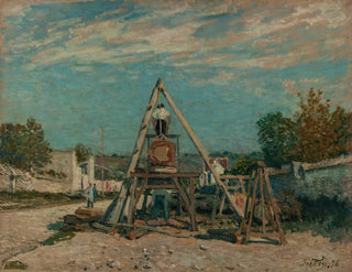 Les scieurs de long - Alfred Sisley — artwork view