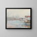 L'Hiver à Moret - Alfred Sisley — framed artwork on a wall