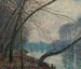 October Morning near Port-Marly - Alfred Sisley — artwork view