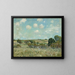 Prairie - Alfred Sisley — framed artwork on a wall