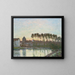 Moret-sur-Loing at Sunset - Alfred Sisley — framed artwork on a wall