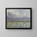 on the banks of the Loing - Alfred Sisley — framed artwork on a wall