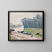 Péniches sur le Loing - Alfred Sisley — framed artwork on a wall