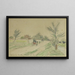 Route de Fontainebleau - Alfred Sisley — framed artwork on a wall