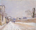 Rue Eugène Moussoir in Moret in winter - Alfred Sisley — artwork view