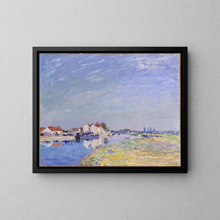 Saint Mammes - Alfred Sisley — framed artwork on a wall