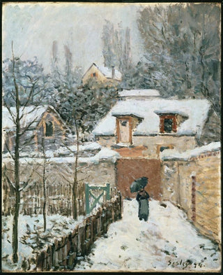 Snow at Louveciennes - Alfred Sisley — artwork view
