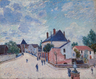 Rue à Moret - Alfred Sisley — artwork view