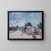 Rue à Moret - Alfred Sisley — framed artwork on a wall