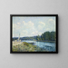 Les bords de l'Oise - Alfred Sisley — framed artwork on a wall
