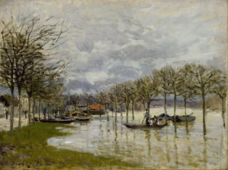 L'inondation sur la route de Saint-Germain - Alfred Sisley — artwork view