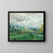 La Seine près de Saint-Cloud - Alfred Sisley — framed artwork on a wall