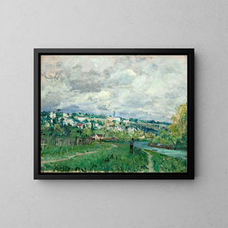 La Seine près de Saint-Cloud - Alfred Sisley — framed artwork on a wall