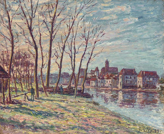 View of Moret - Alfred Sisley — artwork view