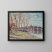 View of Moret - Alfred Sisley — framed artwork on a wall