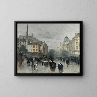 After the Rain - Alfred Smith — framed artwork on a wall