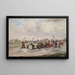 Hungarian peasant wedding painting - Alfred Steinacker — framed artwork on a wall