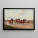Hungarian Market Cart - Alfred Steinacker — framed artwork on a wall