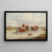 Wild Race Painting - Alfred Steinacker — framed artwork on a wall