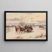 Winter Stroll - Alfred Steinacker — framed artwork on a wall