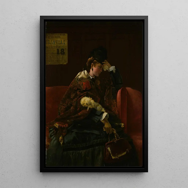 Reproduction of the painting at the station - Alfred Stevens