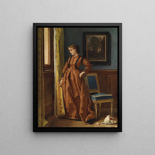 Déjà - Alfred Stevens — framed artwork on a wall