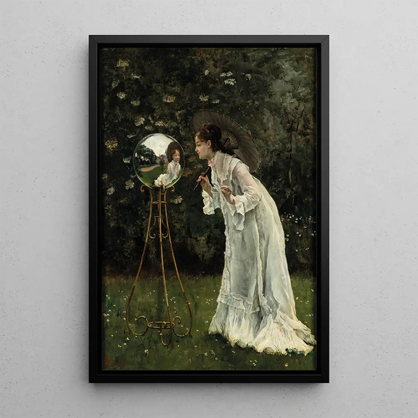 Reproduction of the painting La boule argentée - Alfred Stevens