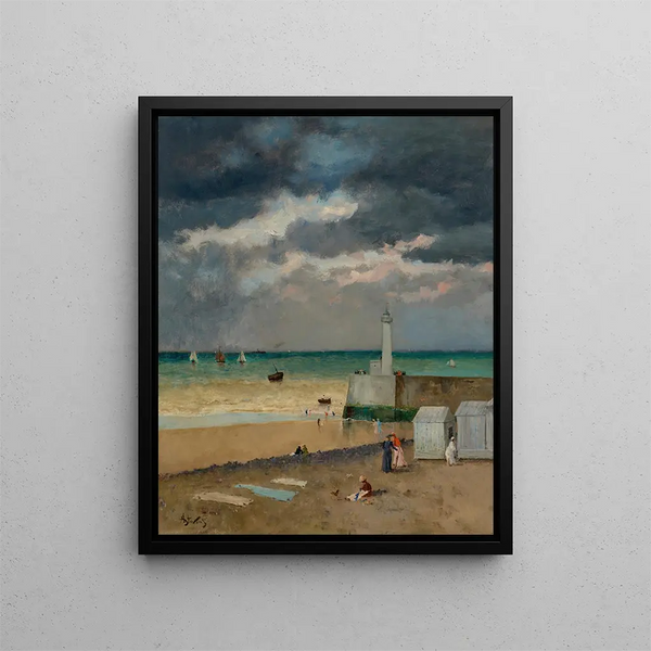 The Transport - Alfred Stevens — framed artwork on a wall