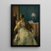 Amoureux transi - Alfred Stevens — framed artwork on a wall