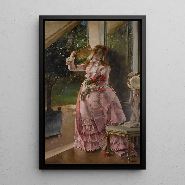 Summer - Alfred Stevens — framed artwork on a wall