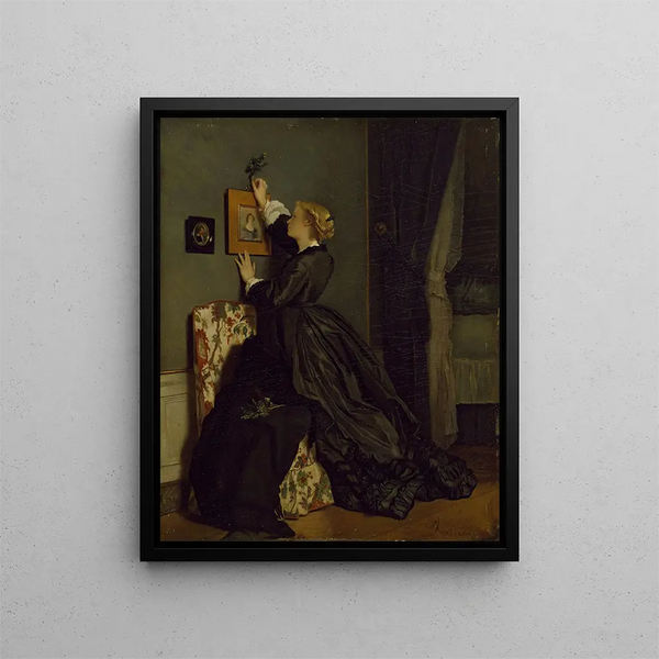 Palm Sunday - Alfred Stevens — framed artwork on a wall